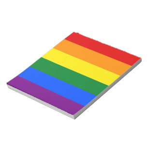 Bloc-note Drapeau Gay pride arc-en-ciel LGBT