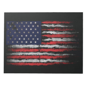 Bloc-note Drapeau Grunge U.S.A