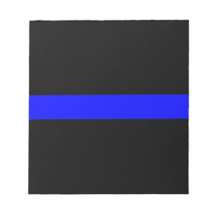 Bloc-note Drapeau mince de mémorial de policiers de Blue