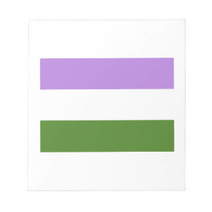 BLOC-NOTE DRAPEAU OFFICIEL GENDERQUEER FIDE