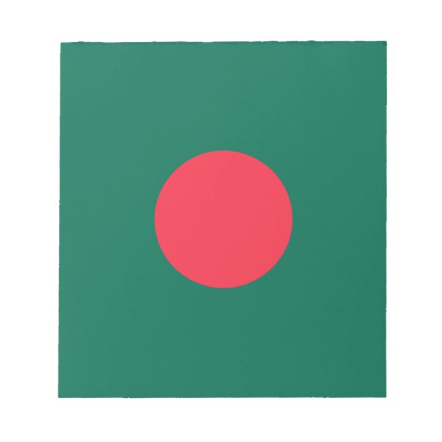 Bloc-note Drapeau patriotique bangladais (Devant)