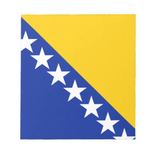 Bloc-note Drapeau patriotique de Bosnie-Herzégovine