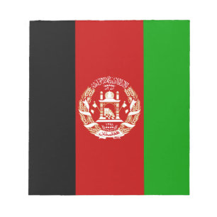 Bloc-note Drapeau patriotique de l'Afghanistan