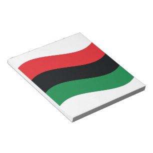 Bloc-note Drapeau rouge, noir et vert