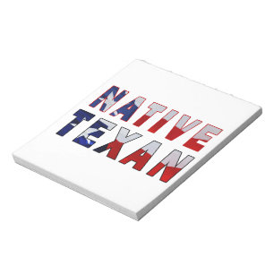 Bloc-note Drapeau texan natif