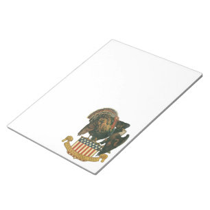 Bloc-note Drapeau vintage Thanksgiving Turquie, Aigle, Drape