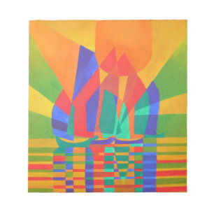 Bloc-note Dreamboat Un Câble Cubiste Aux Couleurs Primaires