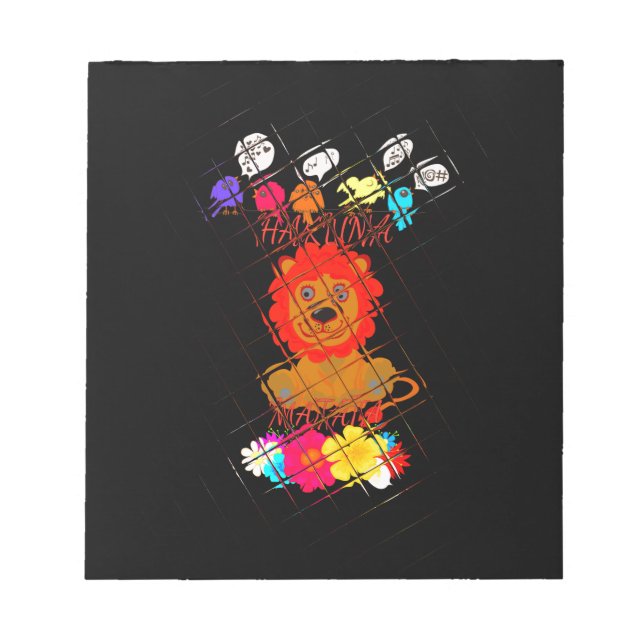 Bloc-note Drôle bébé Lion King : Hakuna Matata Art Design (Devant)