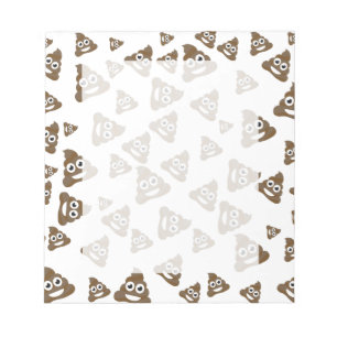 Bloc-note Drôle mignon Poop Emoji Motif