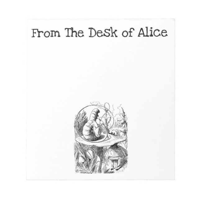 Bloc-note Du bureau de, Alice et la Caterpillar (Devant)