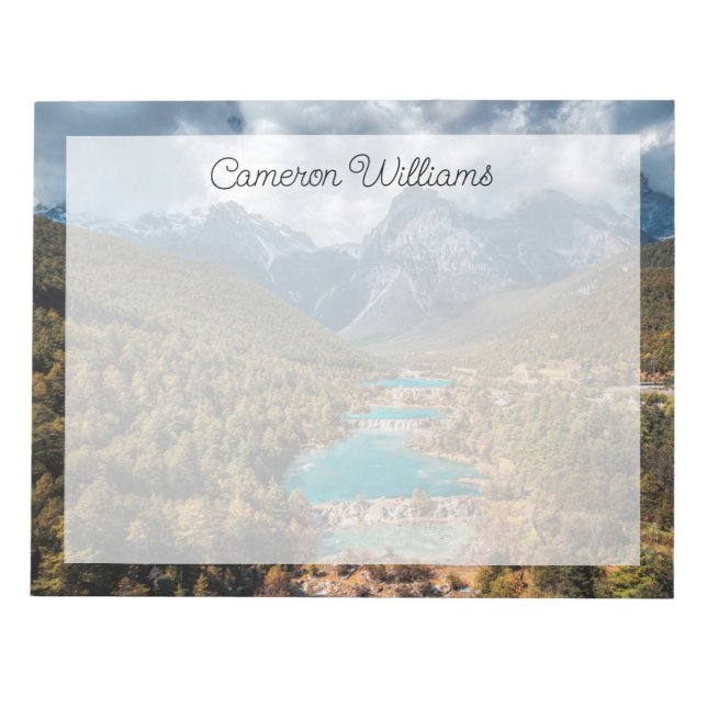 Bloc-note Eau | Blue Moon Lake, Chine (Devant)