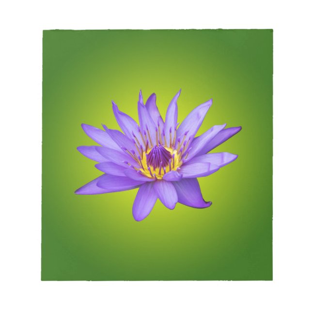 Bloc-note Eau Lily Étang Aquatique Purple Fleurit (Devant)