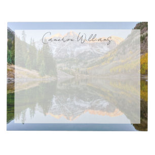 Bloc-note Eau   Maroon Bells Lake Aspen Trees