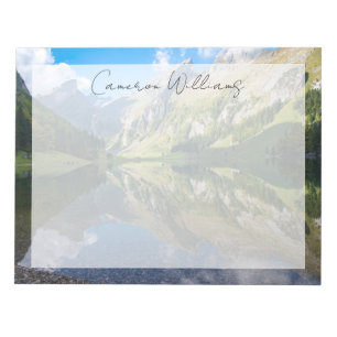 Bloc-note Eau Seealpsee Lac Alpes suisses Suisse