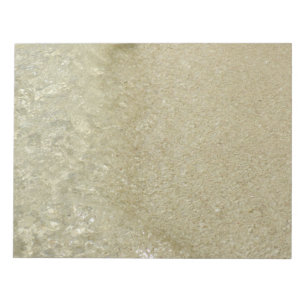 Bloc-note Eau sur la plage II Photographie de nature abstrai