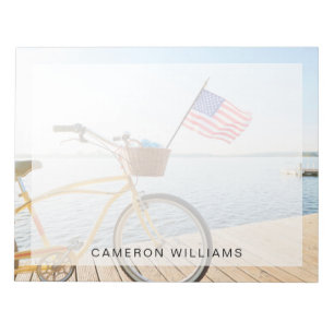 Bloc-note Eau Vélo au bord du lac