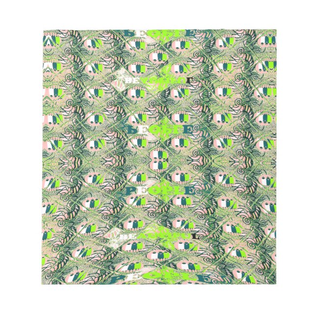 Bloc-note Eco Africa Motif - Art Africain Inspiré Par La Nat (Devant)