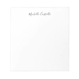 Bloc-note Écriture manuscrite classique unique professionnel