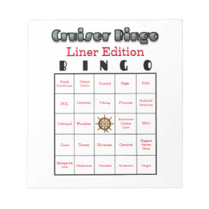 Bloc-note Édition Ligne de Bingo pour Croisiéristes