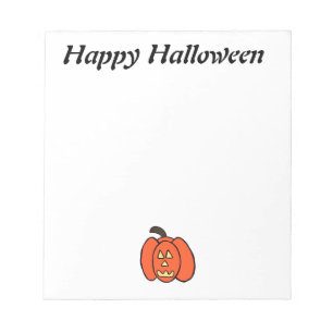 Bloc-note Éffrayant Halloween Jack-o'-lantern