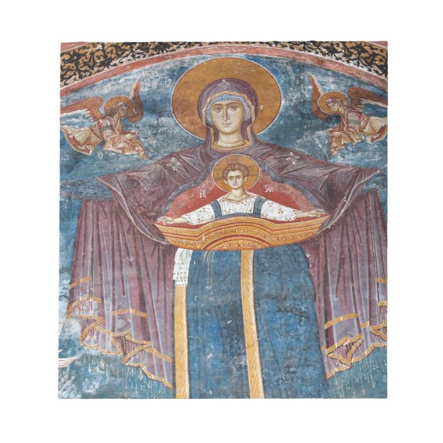 Bloc-note Eglise orthodoxe serbe et site de l'UNESCO, (Devant)