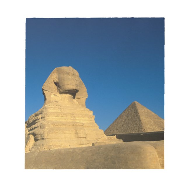 Bloc-note Egypte, Giza, Le Sphinx, Ancien Royaume, Unesco (Devant)