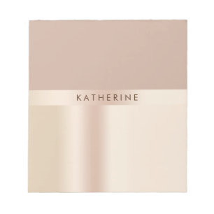 Bloc-note Elegant et stylish rose gold brown