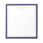 Elégant Marine Blue Gold Personnalisé