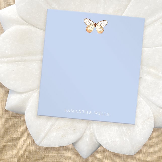 Bloc-note Élégant Papillon personnalisé (Créateur téléchargé)