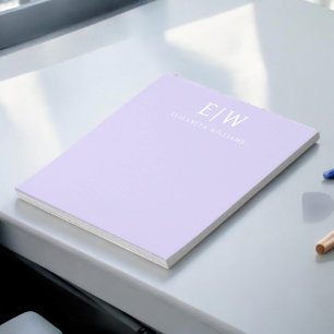 Bloc-note Élégant Professionnel Simple Monogramme Minimalist