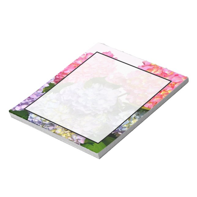 Bloc-note Elégant rose rose rose pourpre bleu florales hydra (Tourné)