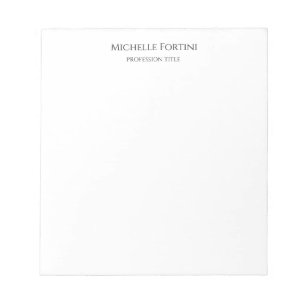 Bloc-note Élégant simple minimaliste