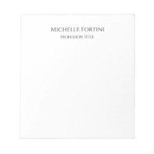 Bloc-note Élégant simple minimaliste