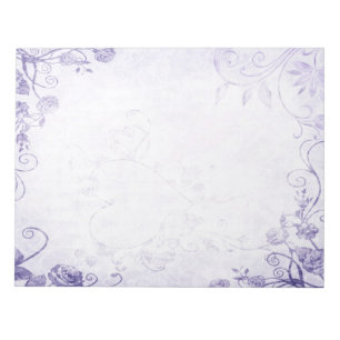 Bloc-note Élégant violet Vintage