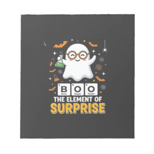 Bloc-note Élément de surprise de fantôme de design de Boo d'
