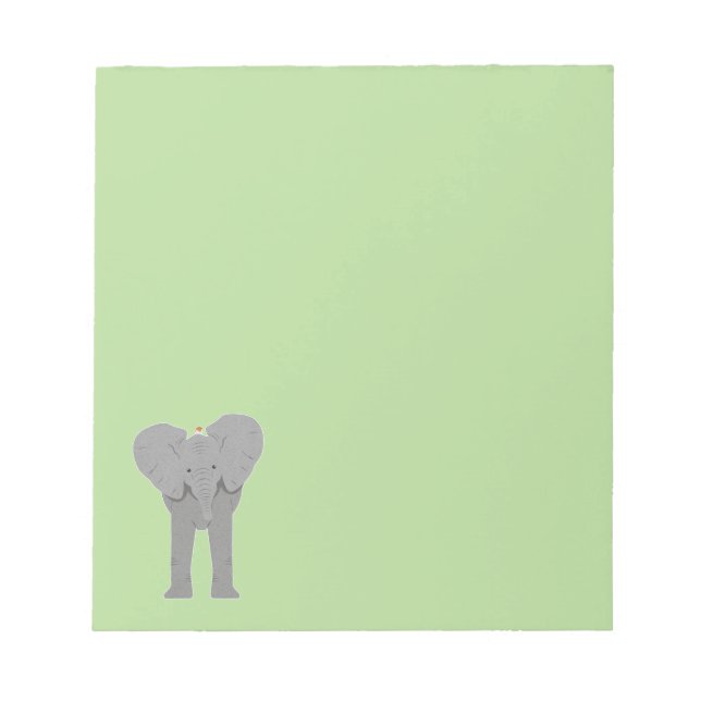 Bloc-note éléphant et oiseau (Devant)