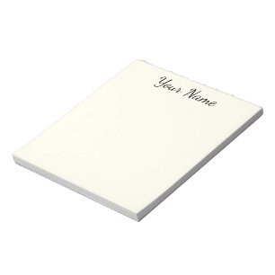 Bloc-note Elfenbein personalisiert