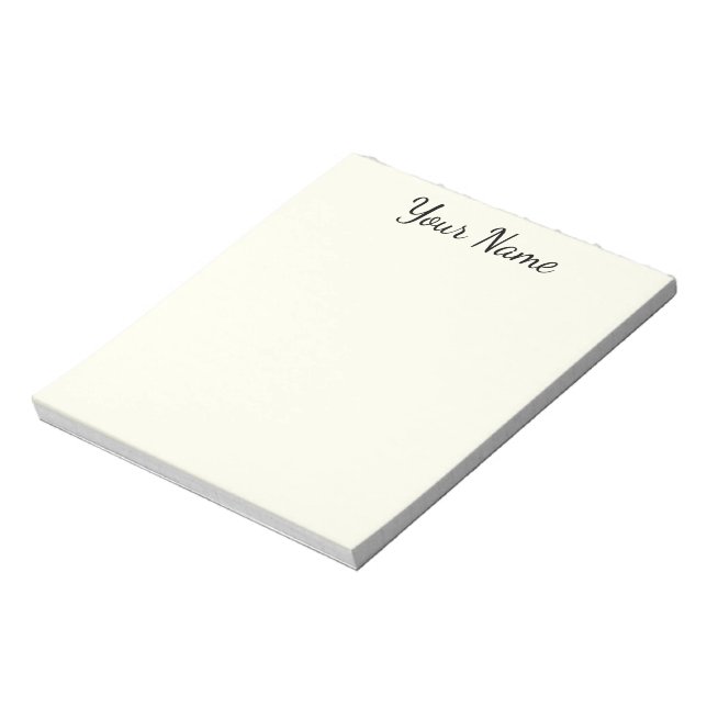 Bloc-note Elfenbein personalisiert (Tourné)