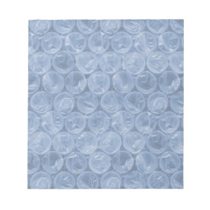 Bloc-note Emballage de bulle bleue