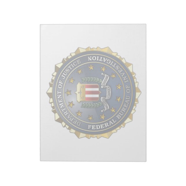 Bloc-note Emblème du FBI (Tourné)