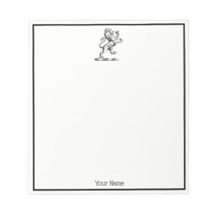 Bloc-note Emblème héraldique du lion debout