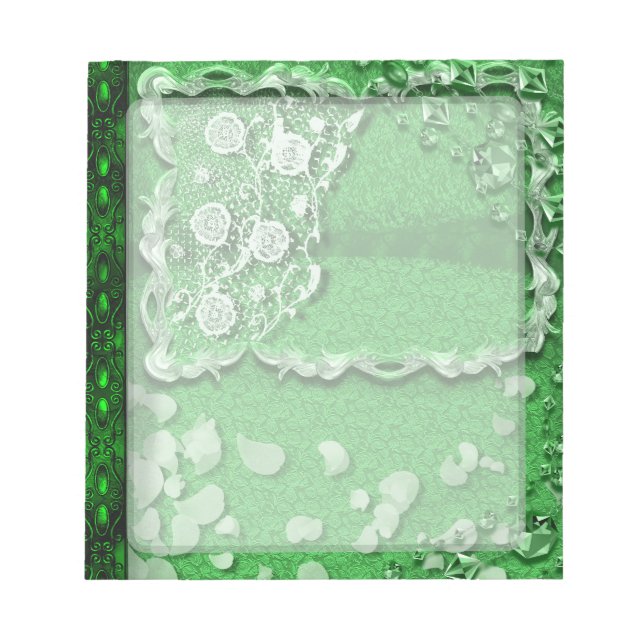 Bloc-note Emerald Dreams Junk Journal Style Trompe L'oeil (Devant)
