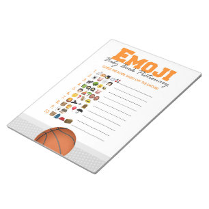 Bloc-note Emoji Baby Book Basketball Baby shower Pack de jeu