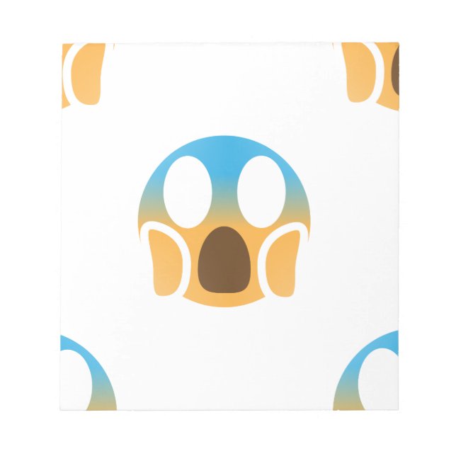 Bloc-note emoji hurler (Devant)