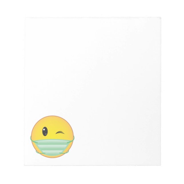 Bloc-note Émoji Masque (Devant)