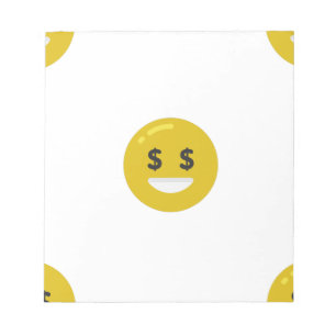 Bloc-note emoji oeil argent