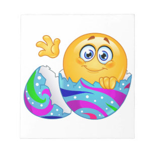 Bloc-note Emoji oeuf de Pâques