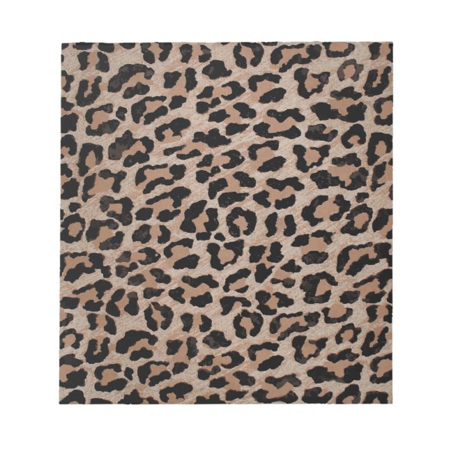 Bloc-note empreinte de léopard cheetah (Devant)
