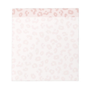 Bloc-note Empreinte de léopard rose