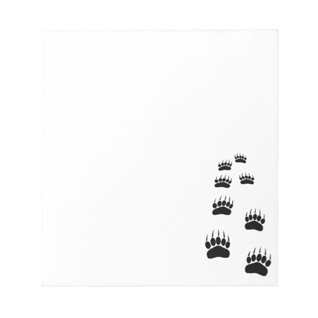Bloc-note Empreinte de patte d'ours (Devant)